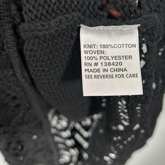 Etcetera Cotton Crochet Black Midi Dress size M - EUC - Picture 17 of 17